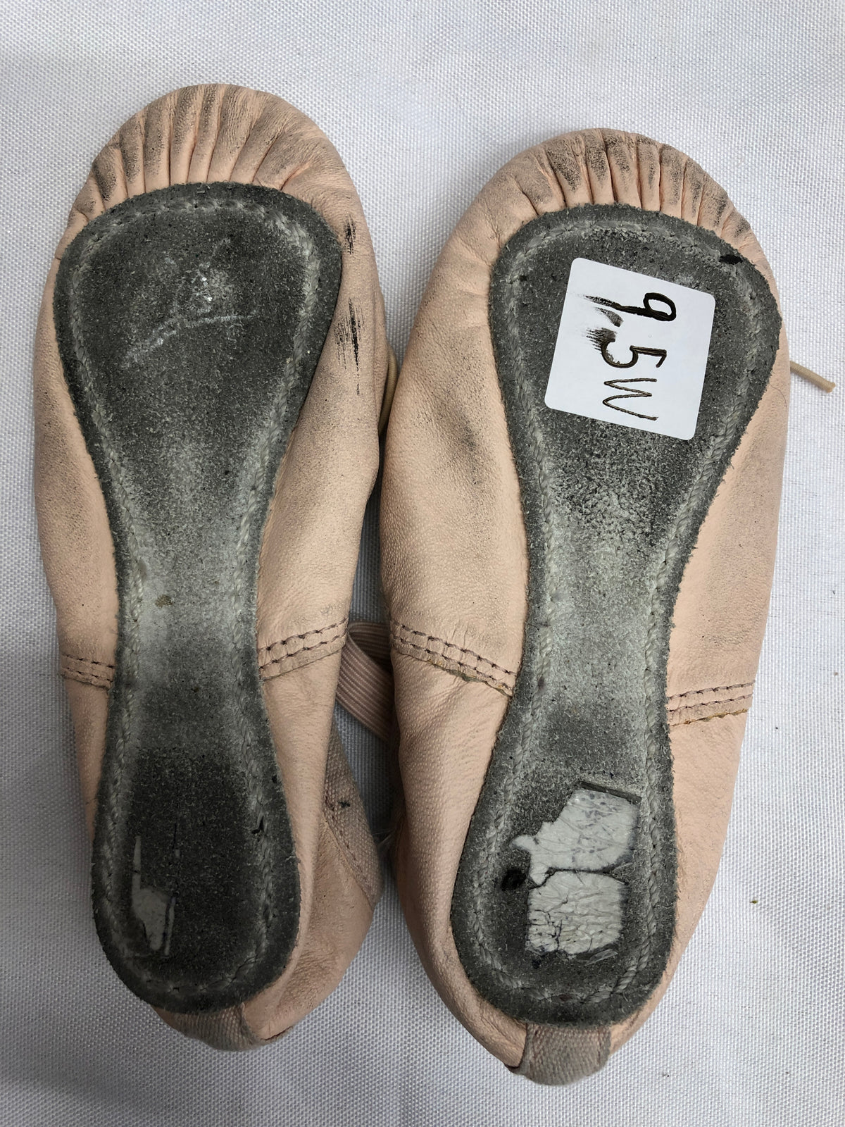 Pre-Owned Ballet Shoes Pink Capezio 205T Daisy Child 9.5W Leather Strap Full Sole