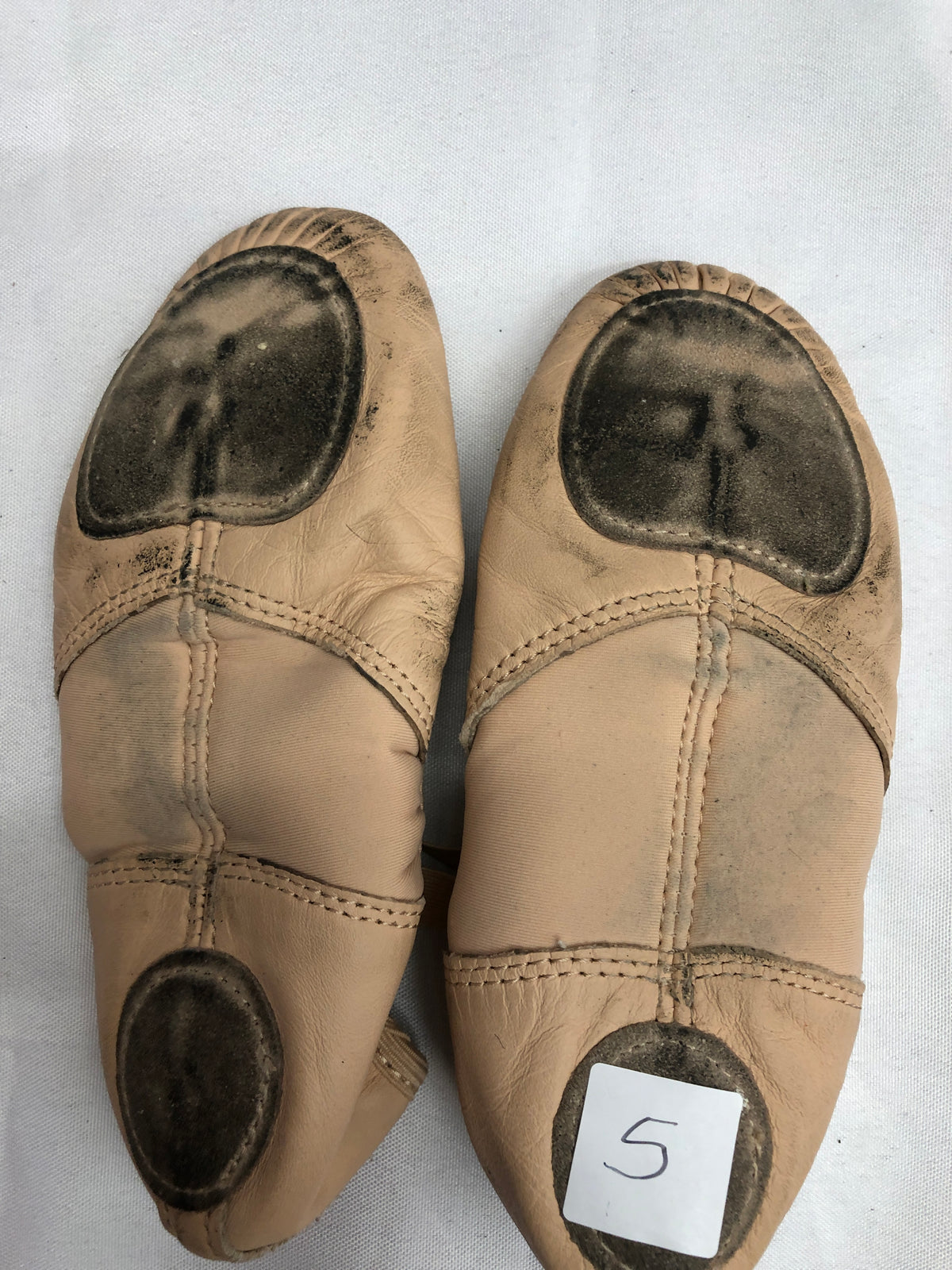 Pre-Owned Ballet Shoes Revolution 150 Pink Adult 5M Leather Split Sole Stretch