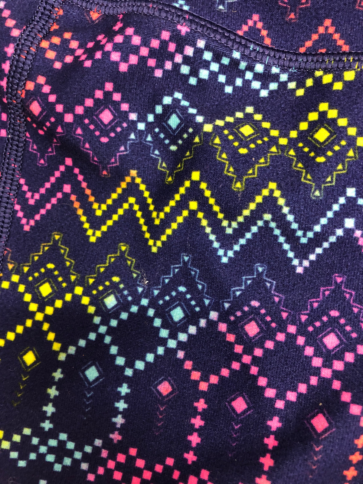 Pre-Owned Shorts Reebok Blue Print Medium Child Jazz Gymnastics