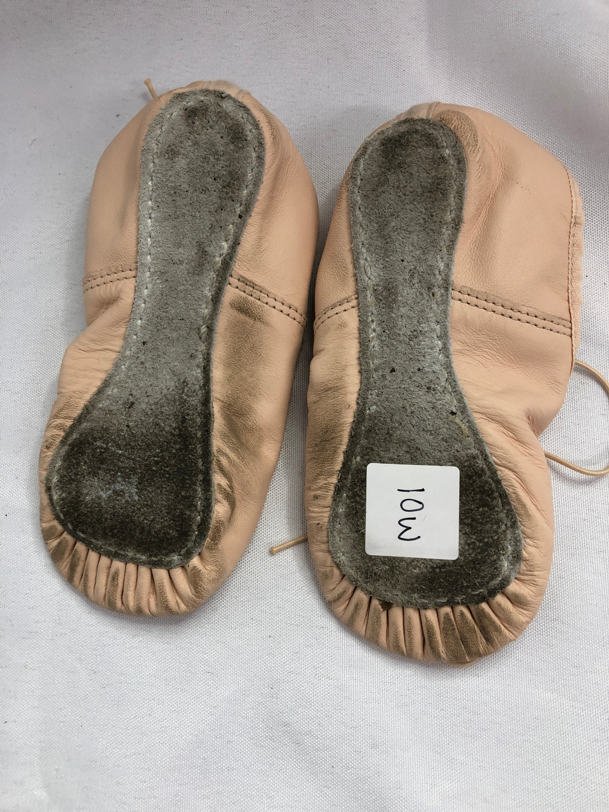 Pre-Owned Ballet Shoes Pink Capezio 205C Daisy Child 10W Leather Strap Full Sole