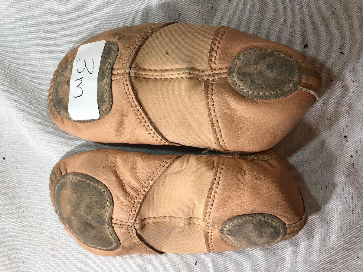 Pre-Owned Ballet Shoes Revolution 150 Pink Child 3M Leather Split Sole Stretch