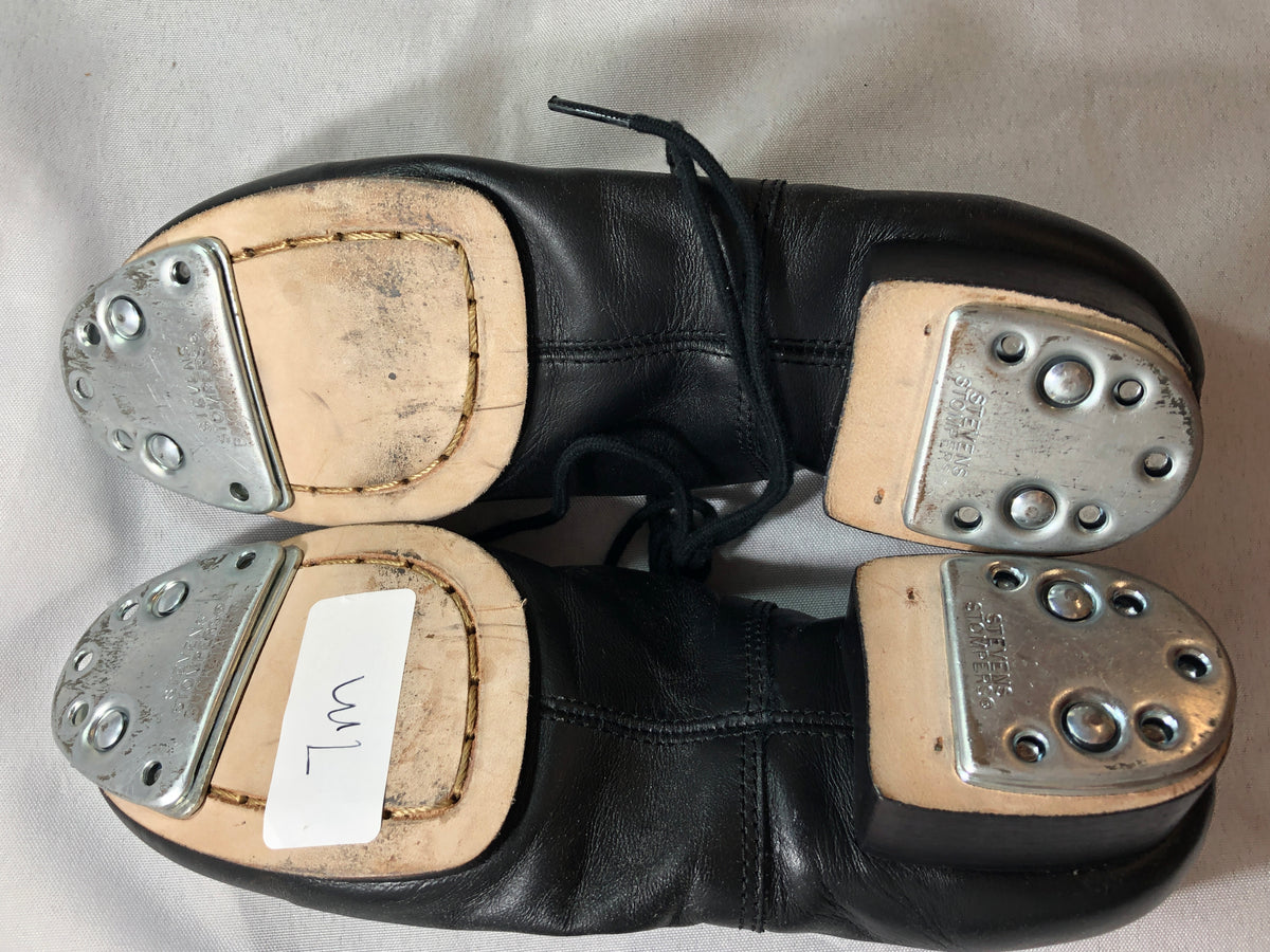 Pre-Owned Clogging Shoes Steven Stompers Adult 7M Oxford Leather Split Sole