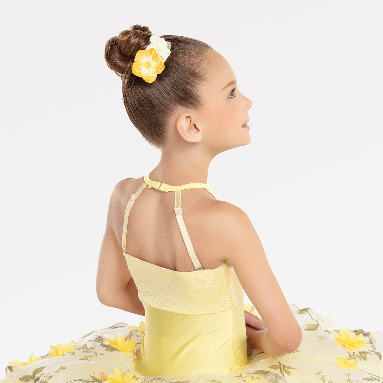Pre-Owned Costume Medium Adult Yellow Revolution RC20954 Ballet Pointe YAGP Floral Tutu