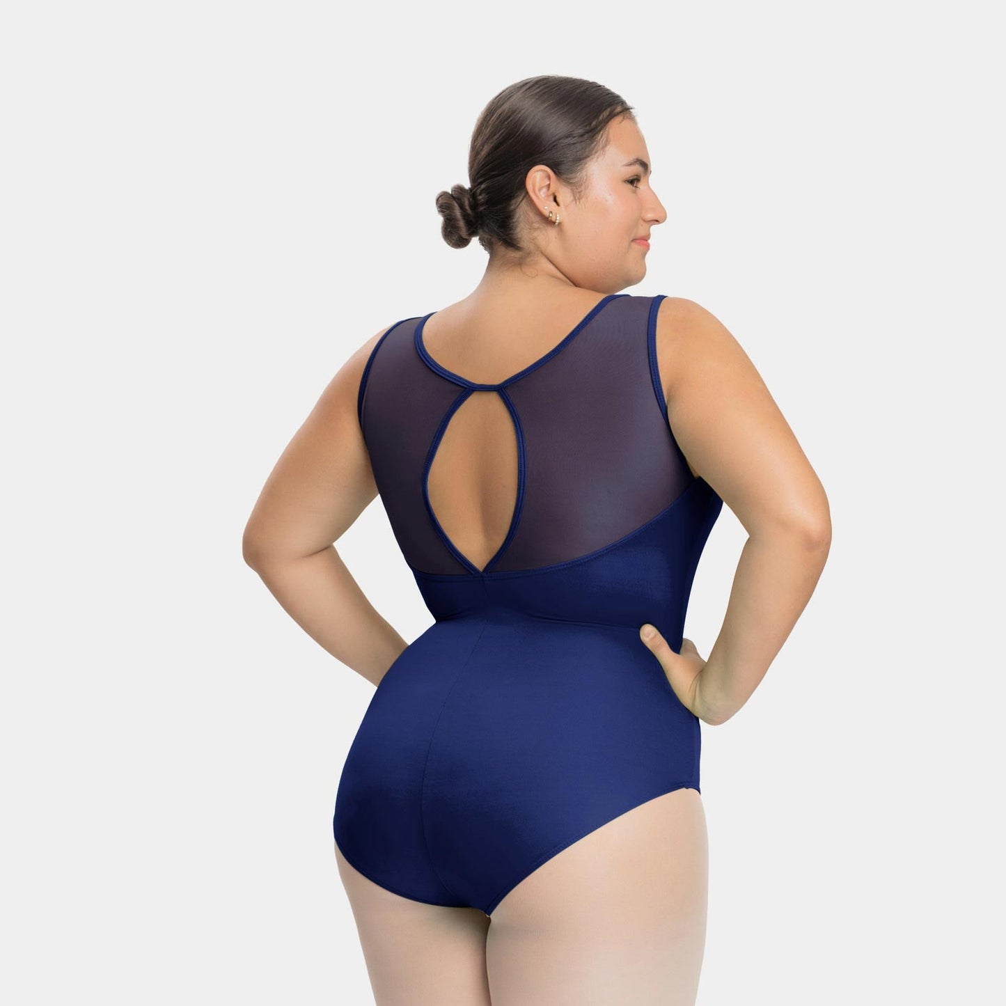 New Leotard So Danca Curvy SL212 Tank with Mesh Accents