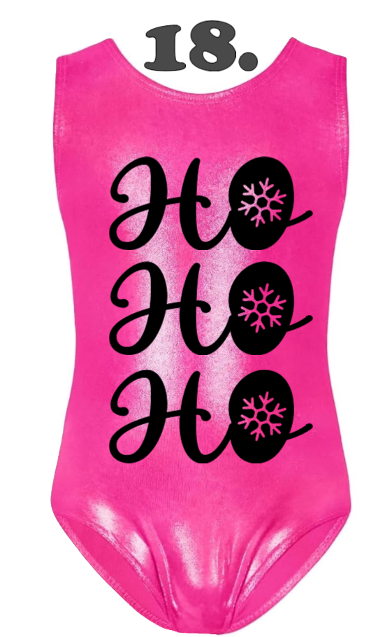 Custom Christmas Leotards - Design 18 Ho Ho Ho