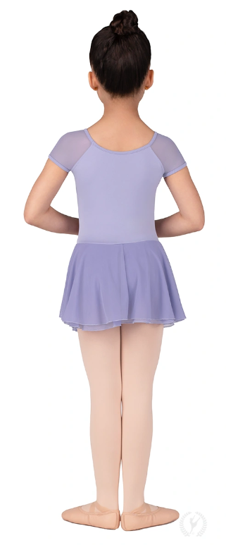 New Leotard Dress Eurotard 4146 Short Sleeve Mesh Child Sizes