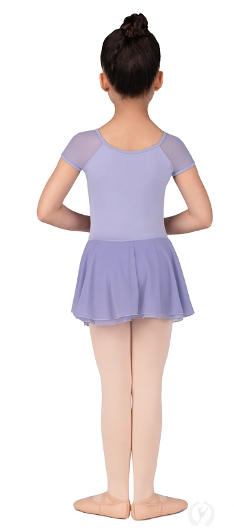New Leotard Dress Eurotard 4146 Short Sleeve Mesh Child Sizes