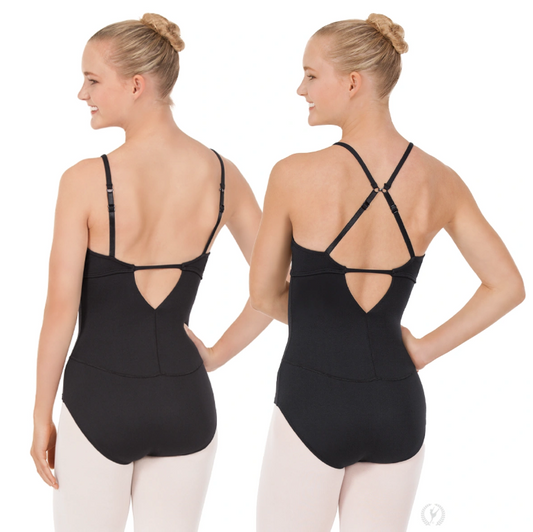 New Leotard Eurotard 44822 Lycra Camisole Adjustable Open Back Adult Many Colors