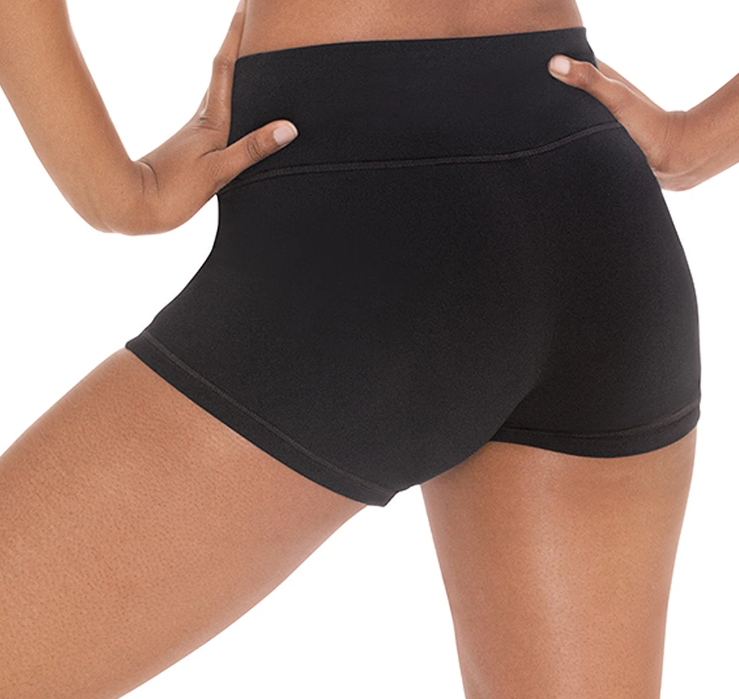 New Shorts Eurotard 44336 Black Adult Lycra