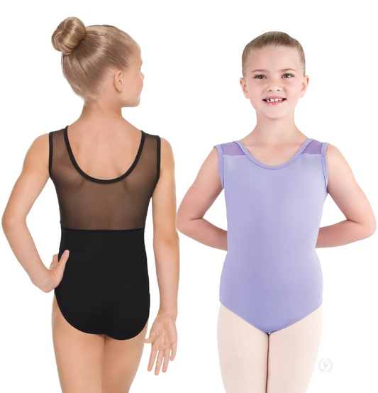 New Leotard Eurotard 44586C Lycra Tank Mesh Insert Girl's Many Colors