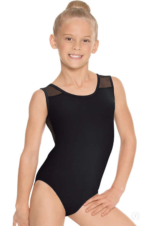 New Leotard Eurotard 44586C Lycra Tank Mesh Insert Girl's Many Colors