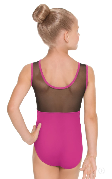 New Leotard Eurotard 44586C Lycra Tank Mesh Insert Girl's Many Colors