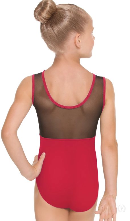 New Leotard Eurotard 44586C Lycra Tank Mesh Insert Girl's Many Colors
