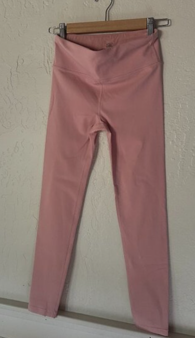 Pre-Owned Athleta Girl Solid Navy Blue Leggings Small Size 7 Girl's
