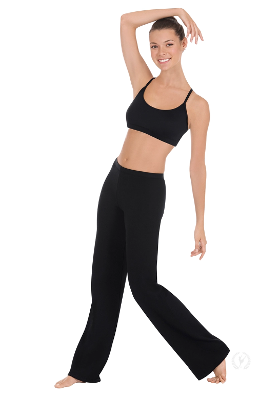 New Pants Capezio 7427 Black XL Adult Jazz Tap Yoga