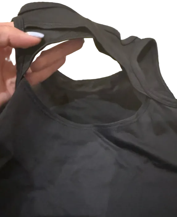 Pre-Owned Leotard Justice Medium Child 10 Black Acro Ballet Jazz