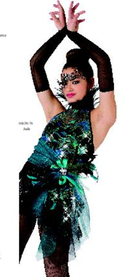 Pre-Owned Costume Gallery 16638 Medium Adult Teal Sassy Jazz Tap Musical Theater Sequin