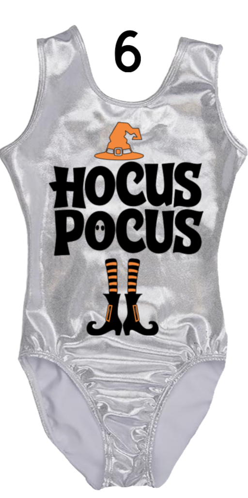 Custom Halloween Gymnastics Leotards - Design 6 Hocus Pocus II