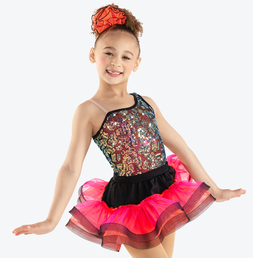 Pre-Owned Costume Small Child Black Revolution RC23527 Jazz Lyrical Acro 2 pc Dress