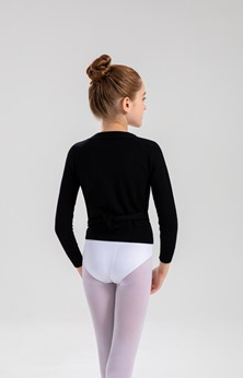 Pre-Owned Sweater Shrug DUX Dance Large Child Black Ballet