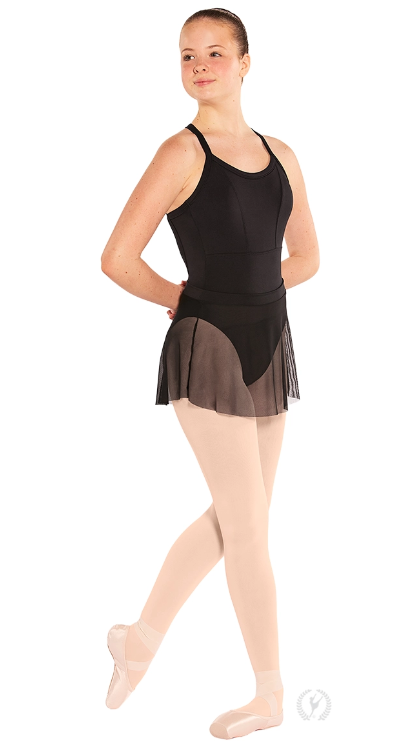 New Skirt by Eurotard 41121 Sheer Black Adult Sizes Ballet Modern