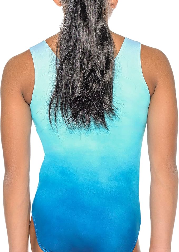 New Gymnastics Leotard Destira Slay The Day Teal Child and adult