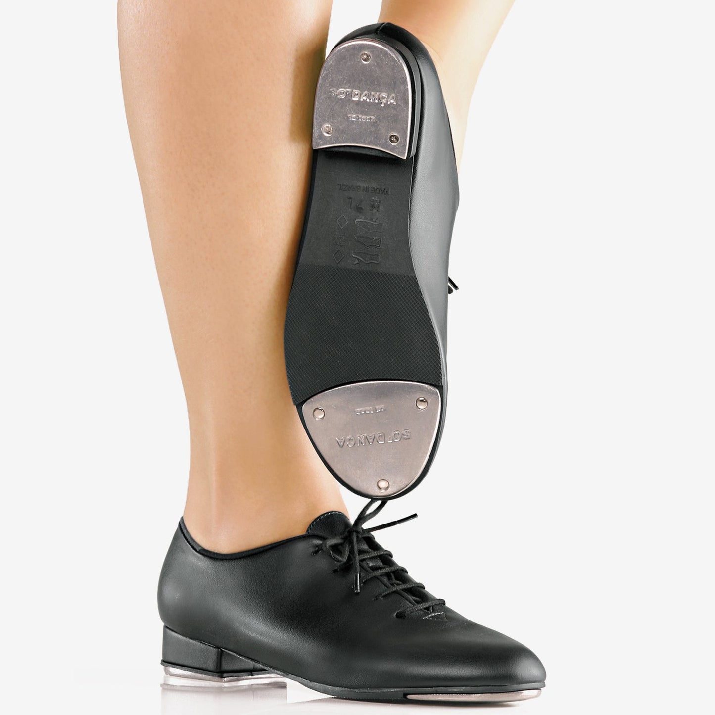 New Tap Shoes So Danca TA05 Student Black and Tan Adult Sizes