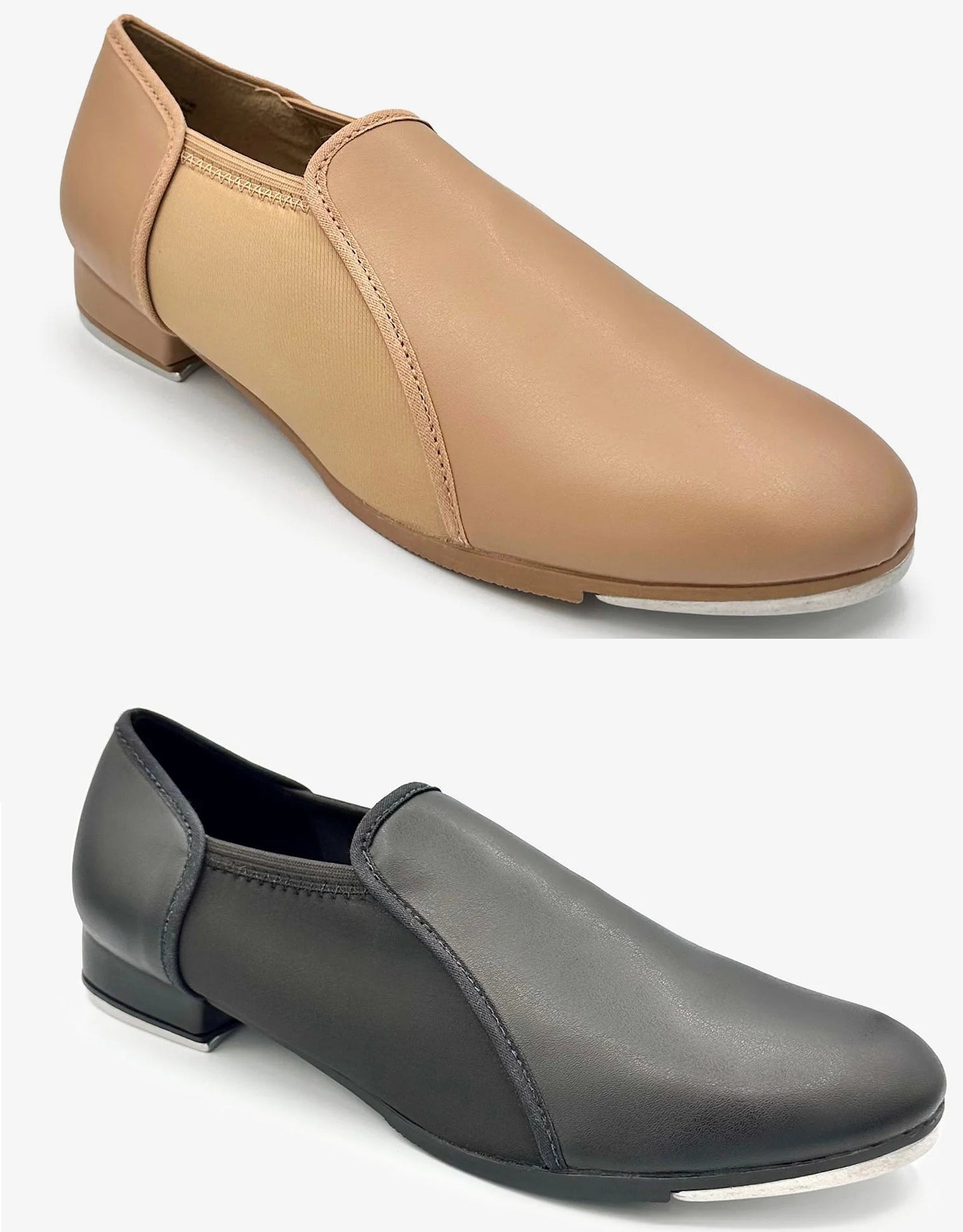 NEW Tap Shoes So Danca TA29 Slip on Kids Black and Tan