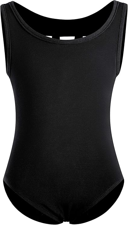Pre-Owned Leotard Large Child Dark Teal Cotton Tank with Strappy Back