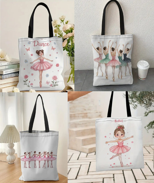 NEW Canvas Ballerina Tote So Cute and 15x13
