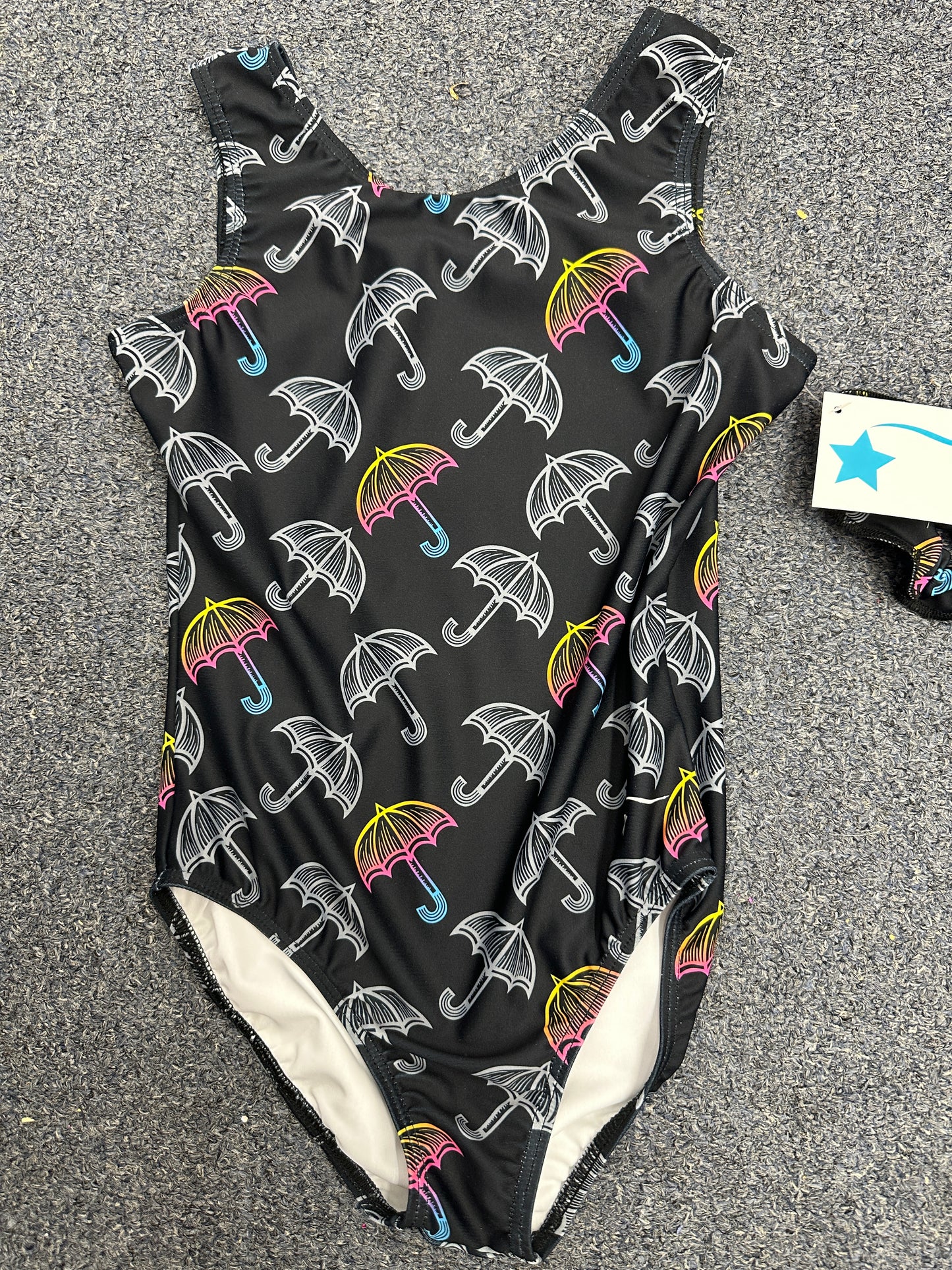 New Gymnastics Leotard Destira Umbrella Child Large 10