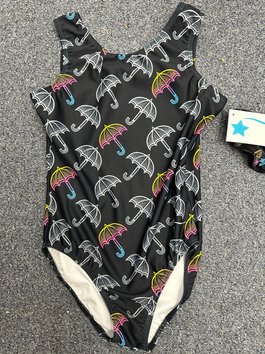 New Gymnastics Leotard Destira Umbrella Child Large 10