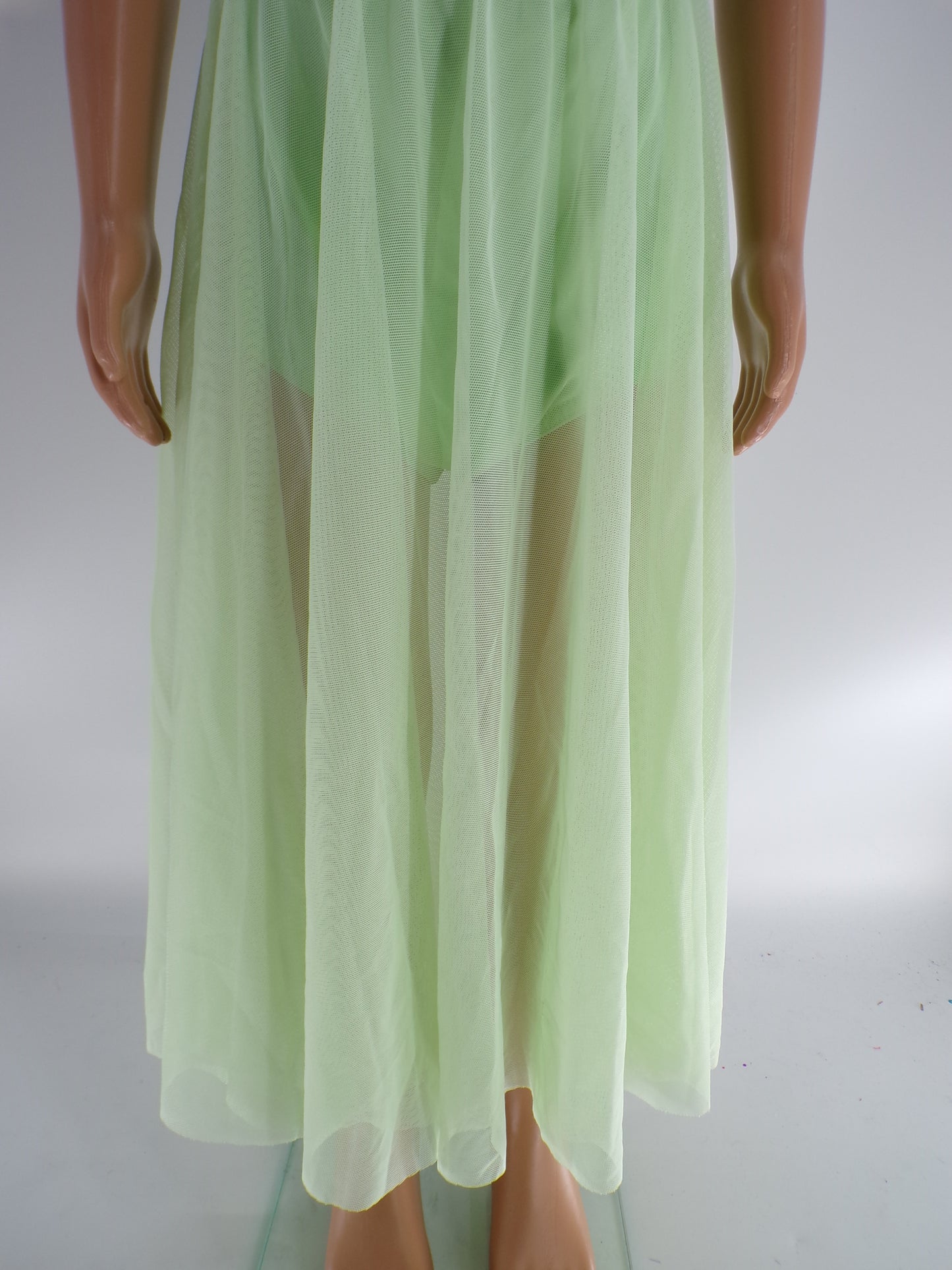 Pre-Owned Costume Wish Come True  20570 6x-7 Child Mint Green  Contemporary Rhinestone
