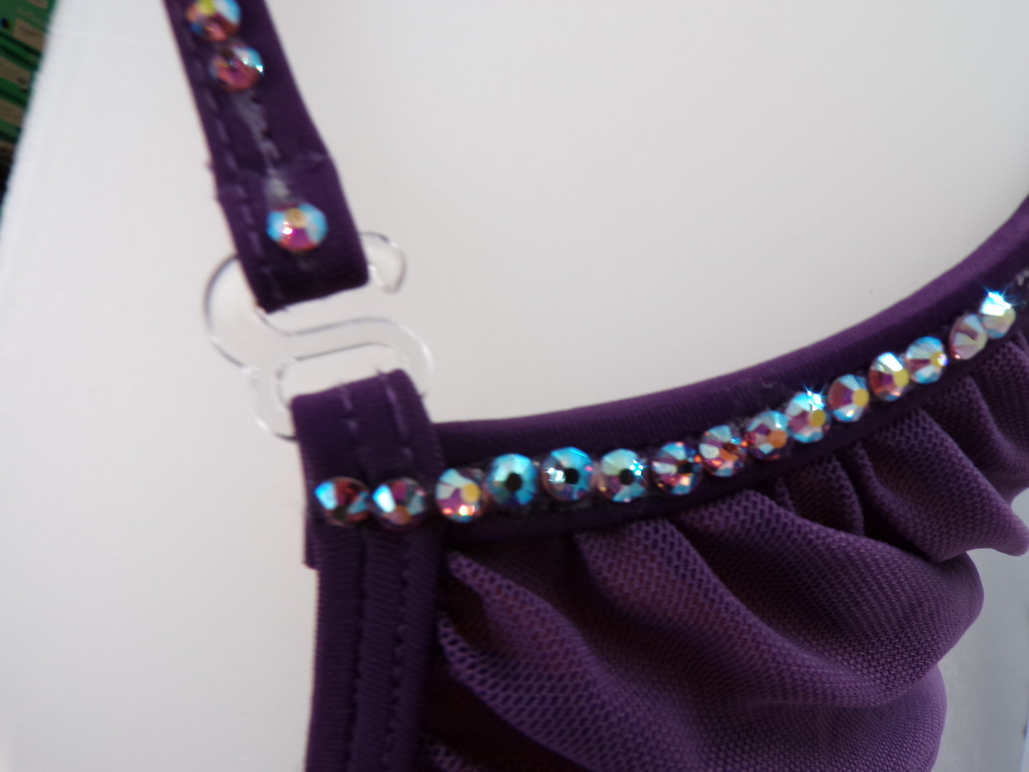 Pre-Owned Costume 10th House  TD23407 Large Child Purple  Lyrical  Rhinestones