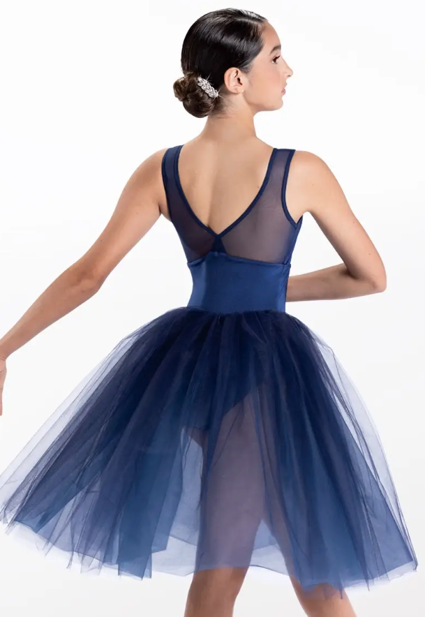 Pre-Owned Costume Weissman 14654 Small Adult Navy Blue Tutu Dress Ballet YAGP