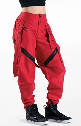 Pre-Owned Pants Balera  AH10511 Small Adult Red Jazz Clogging Hip Hop Tap