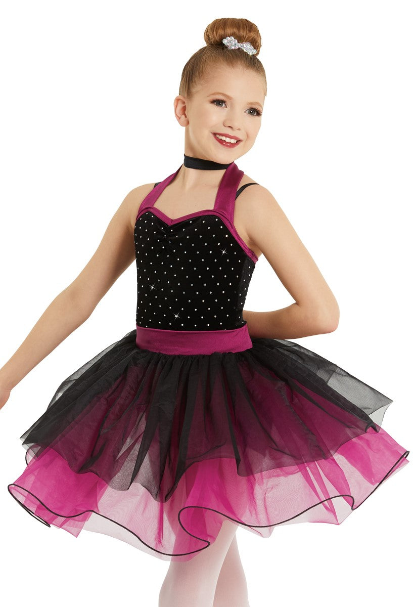 Pre-Owned Costume Weissman  12047 XL Child Purple 2 in 1 Ballet Jazz