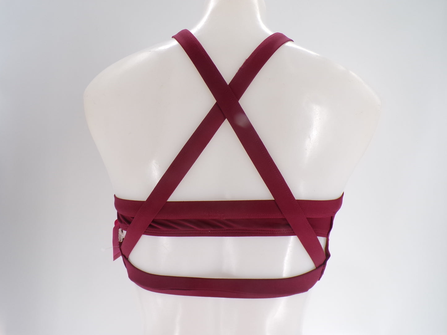 Pre-Owned Crop Top No Tag Medium Adult Burgundy Jazz Cheer