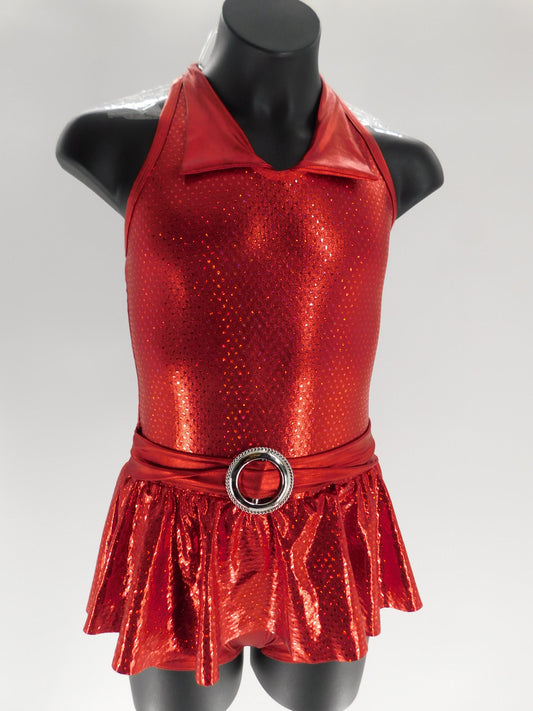 Pre-Owned Costume Wish Come True  394 Intermediate Child Red Dress Jazz
