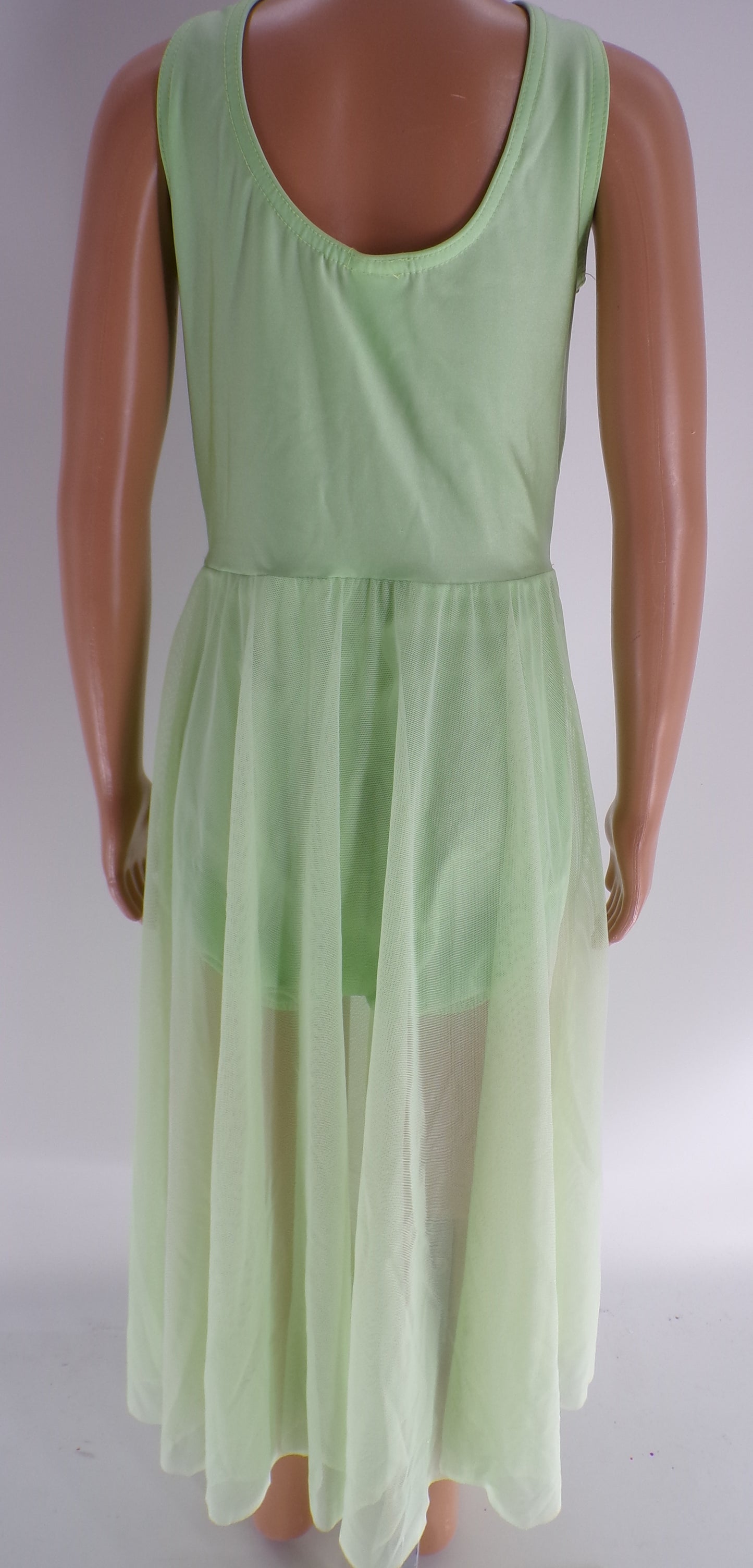Pre-Owned Costume Wish Come True  20570 6x-7 Child Mint Green  Contemporary Rhinestone