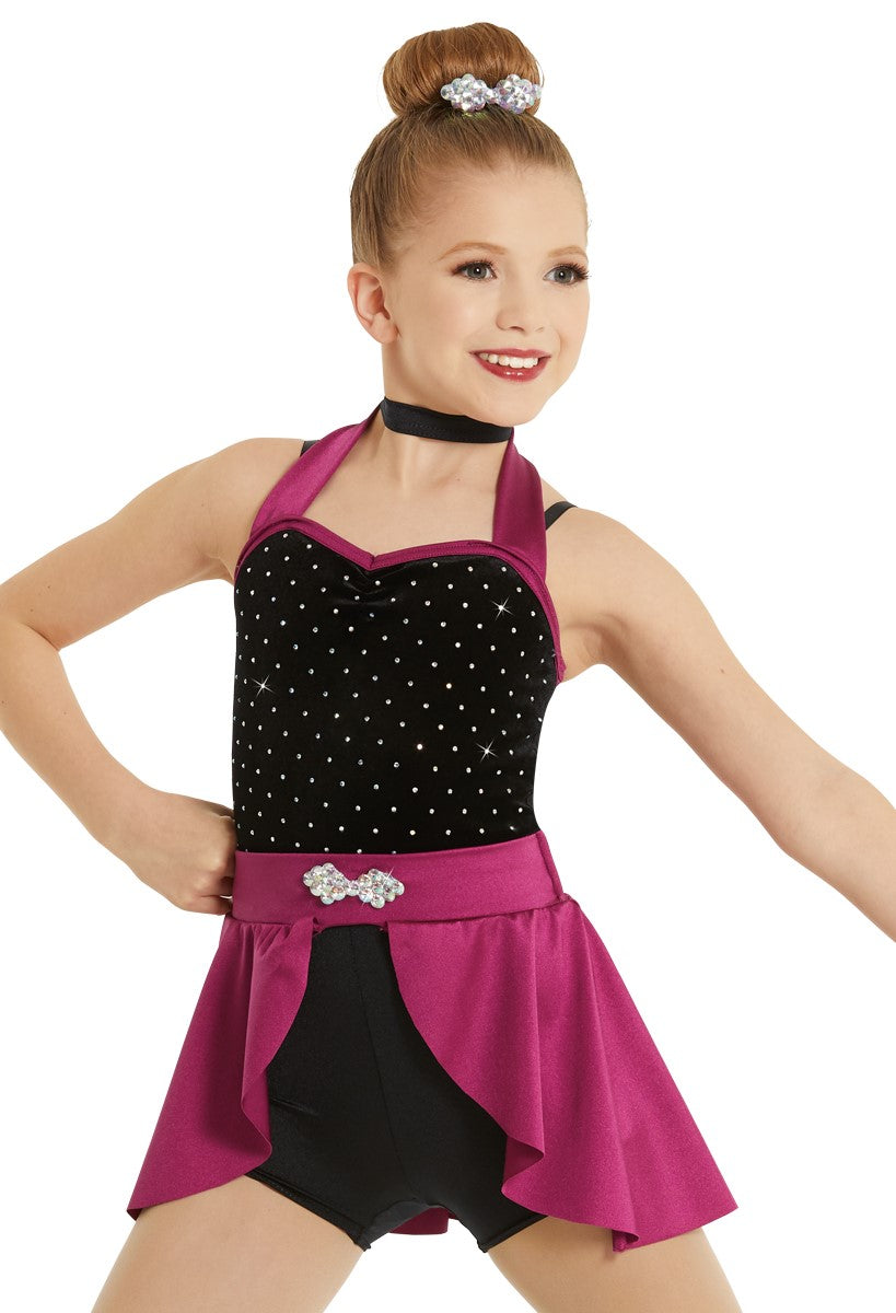 Pre-Owned Costume Weissman  12047 XL Child Purple 2 in 1 Ballet Jazz