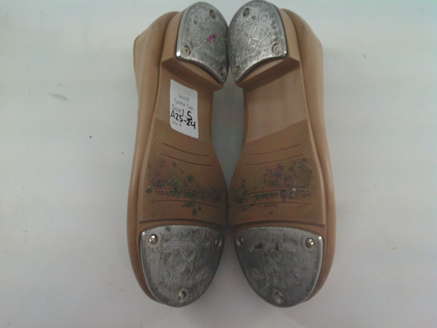 Pre-Owned Tap Shoes Capezio Kids 1.5M Tyette Man Made Elastic Student