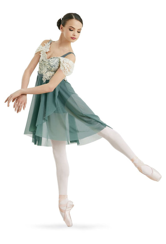 Pre-Owned Costume Weissman  10935 Large Child Sage Draping Contemporary Rhinestones