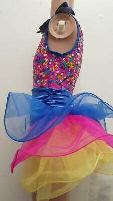 Pre-Owned Costume Weissman  10735 Intermediate Child Multiple Colors  Jazz