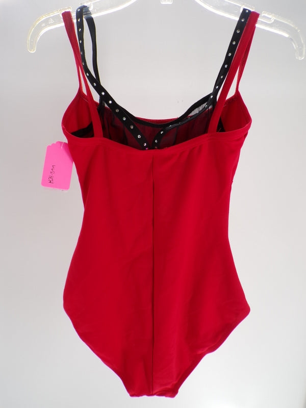 Pre-Owned Leotard Motionwear  2854 Small Adult Red  Ballet Jazz