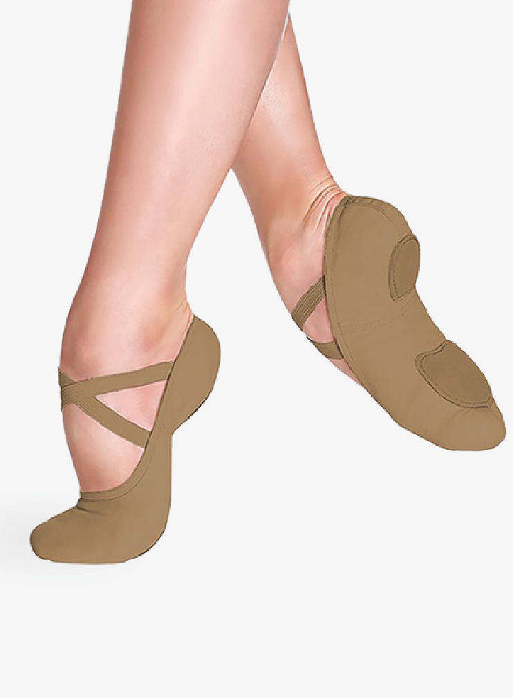 NEW Adult Ballet Shoes Danz N Motion 497 Stretch Canvas Split Sole Crossed Straps Multiple Colors