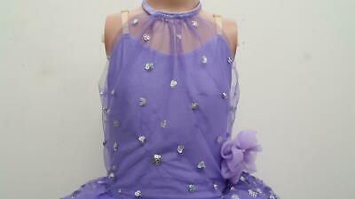 Pre-Owned Costume Gallery  19502 6x-7 Child Lavender Tutu Dress Ballet  Sequin