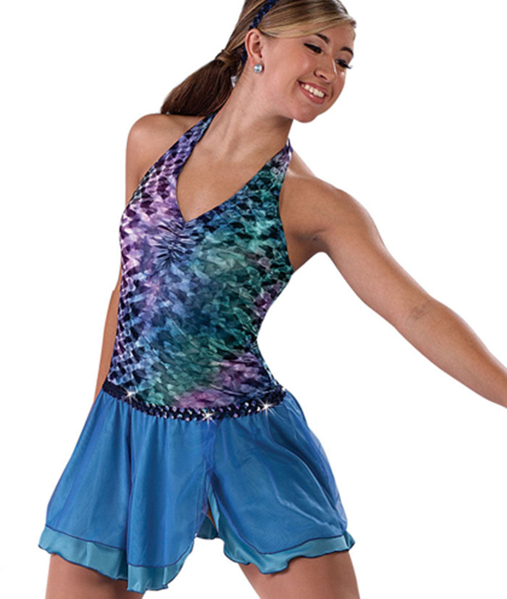 Pre-Owned Costume AWCT V1037 Large Adult Blue Jazz Sequin Mermaid