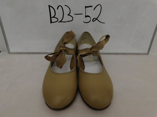 Pre-Owned Tap Shoes Barbette Big Kid 4.5M Tyette Leather Ribbon Student