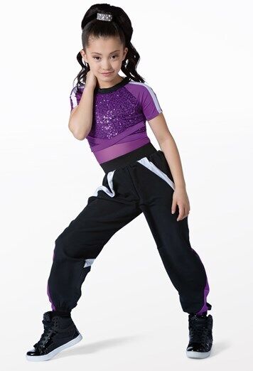 Pre-Owned Costume Weissman  13394 Small Adult Purple   Jazz Sequin